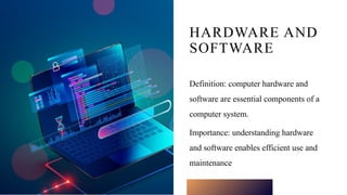 Introduction to Computer Hardware and Software.pptx