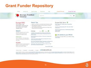 Grant Funder Repository
16
 
