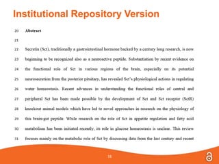 Institutional Repository Version
18
 