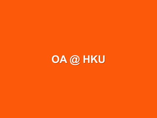 OA @ HKU
 