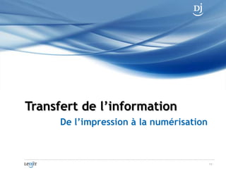 Forme ≠ IntégritéEmmagasinage de l'information