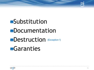 Information différente relativement au support ou à la sécurité