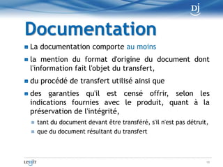 Repérage séquentiel ou thématique9(Art. 10 LCCJTI)