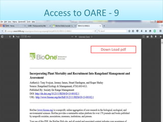 Access to OARE - 9
Down Load pdf
 
