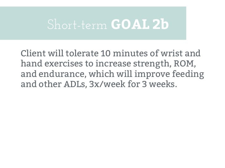oas case study mrs k short term goal ideas