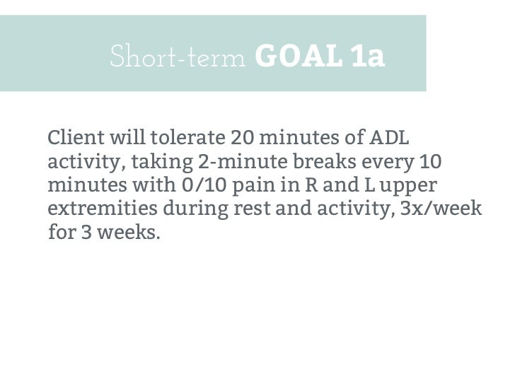 oas case study mrs k short term goal ideas