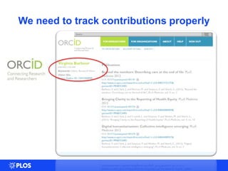 We need to track contributions properly
 