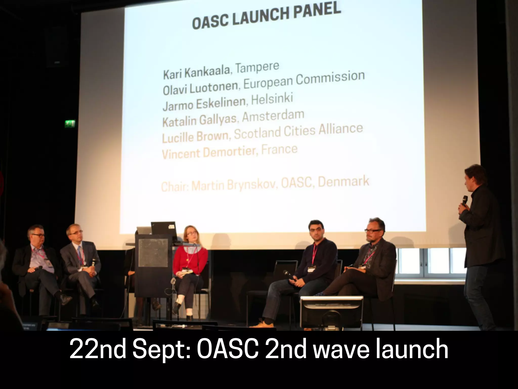 22nd Sept: OASC 2nd wave launch
 
