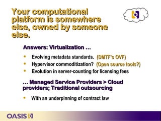 Oasis Standards.pdf Oasis: Standards & the Cloud June2011 | PDF