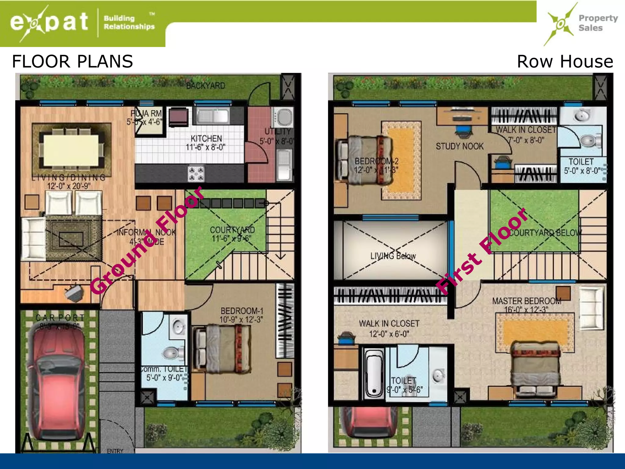 FLOOR PLANS                           Row House




                      or
                F   lo                 or
                                     lo
           nd                      F
         ou                   st
       G
        r
                           Fir
 