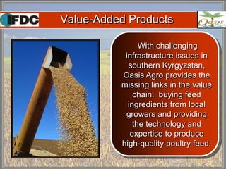 Oasis Agro and KAED example from Kyrgyzstan