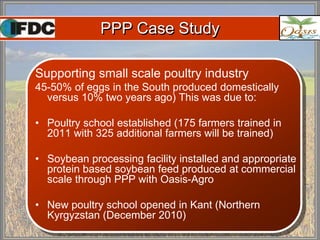 Oasis Agro and KAED example from Kyrgyzstan