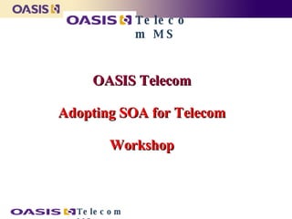 OASIS Telecom  Adopting SOA for Telecom  Workshop   Telecom MS 