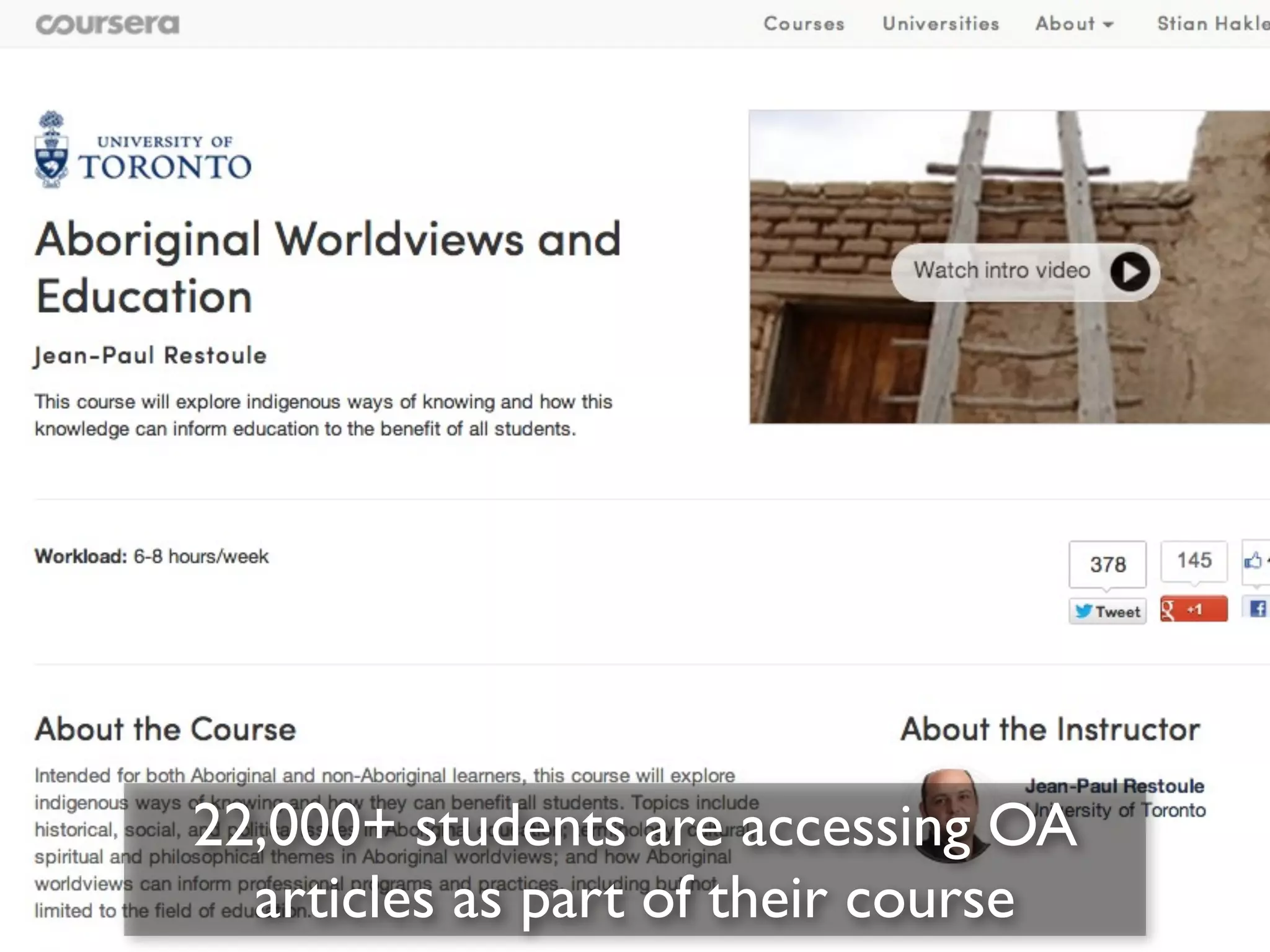 22,000+ students are accessing OA
articles as part of their course

 