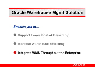 Oaug oracle wmsmarkmandeville200605 | PPT