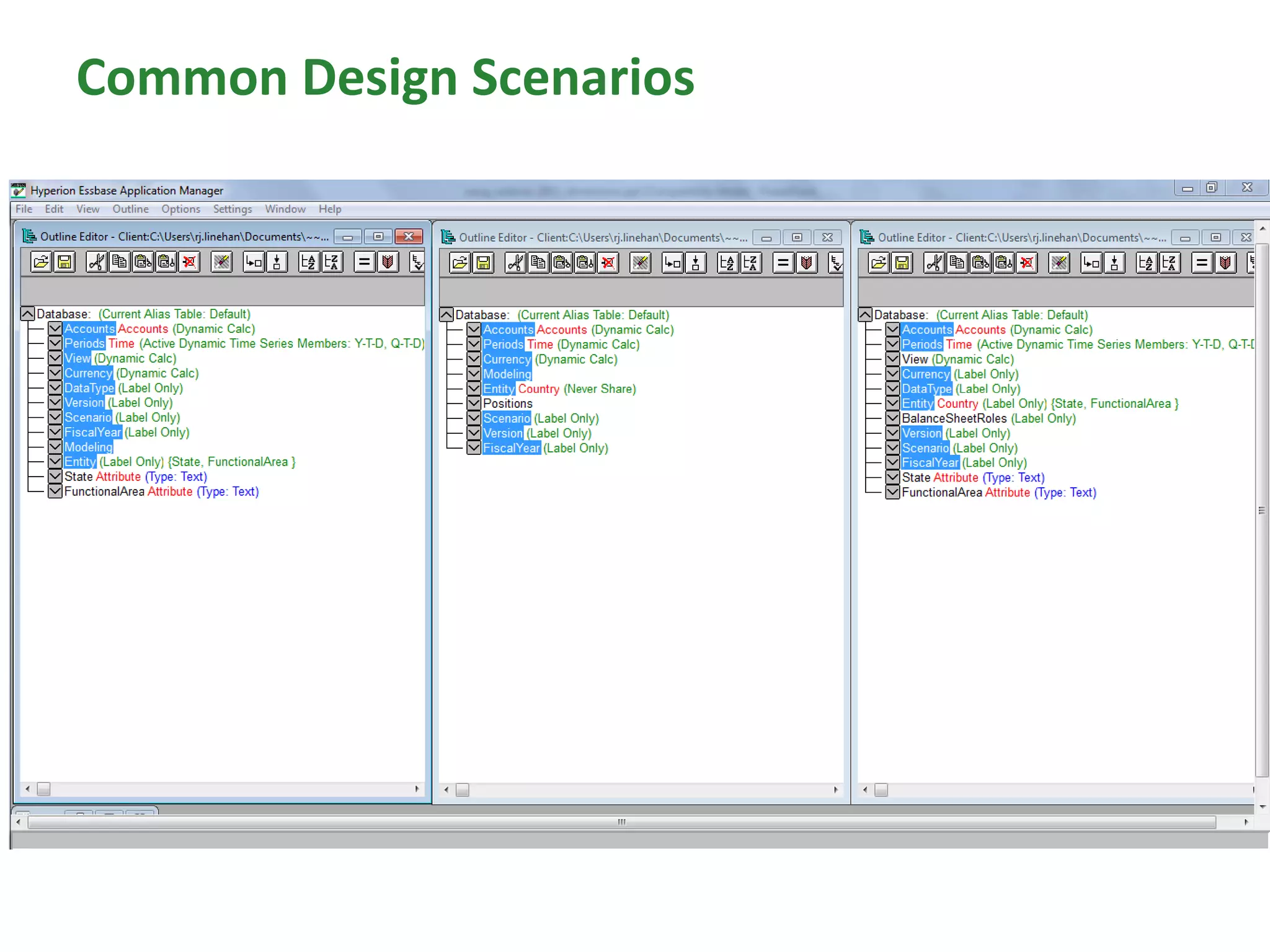 Common Design Scenarios
 