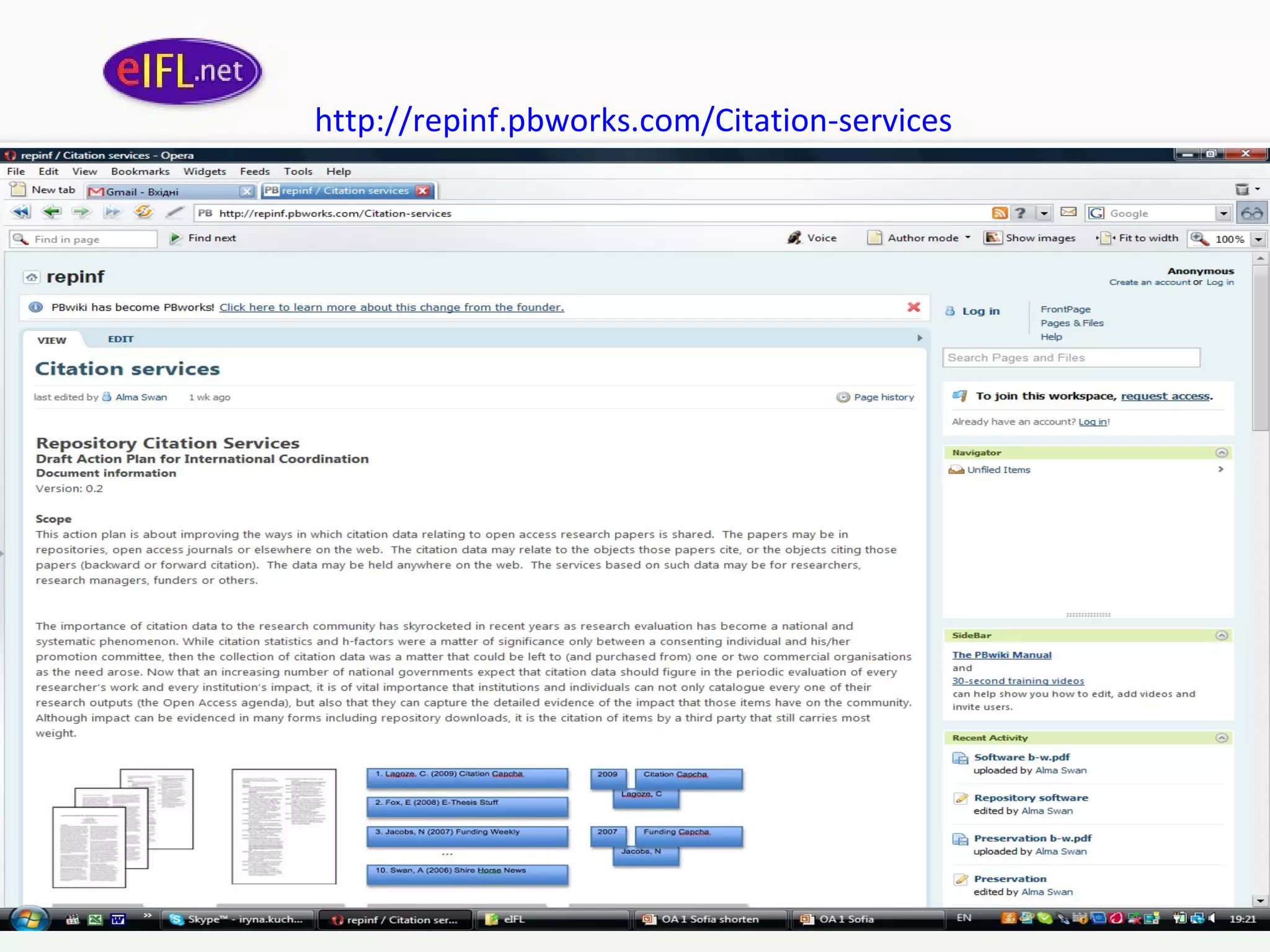 http :// repinf . pbworks . com /Citation- services   