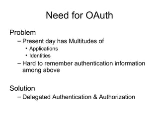 OAuth 2.0 and OpenId Connect | PPT