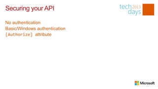 OAuth-as-a-service - using ASP.NET Web API and Windows Azure Access Control - TechDays Belgium 2013