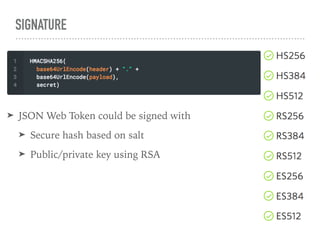 Modern Security with OAuth 2.0 and JWT and Spring by Dmitry Buzdin | PDF