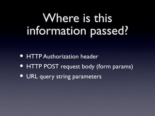 OAuth - Open API Authentication