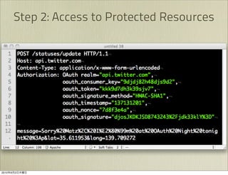 Step 2: Access to Protected Resources




2010   9   2
 