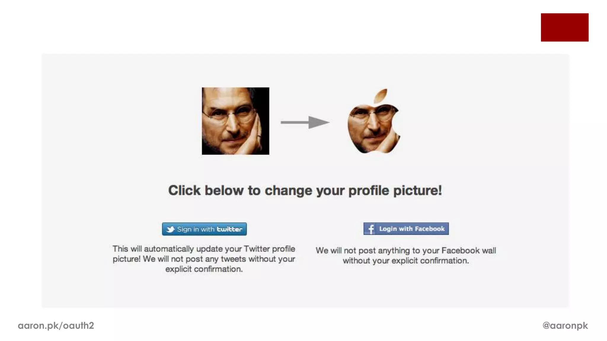 aaron.pk/oauth2   @aaronpk
 