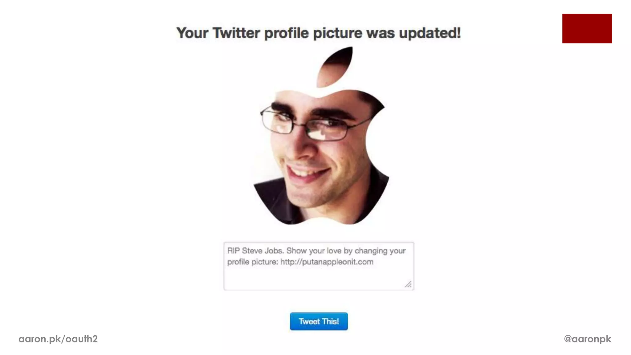 aaron.pk/oauth2   @aaronpk
 