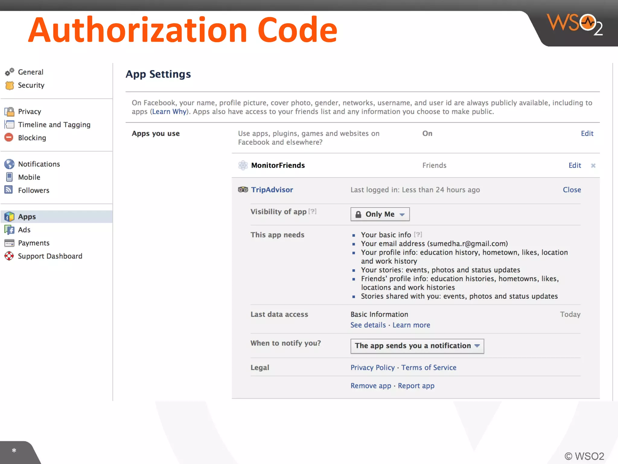 AuthorizaKon	
  Code	
  

*	
  

 