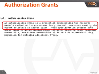 AuthorizaKon	
  Grants	
  

*	
  

 