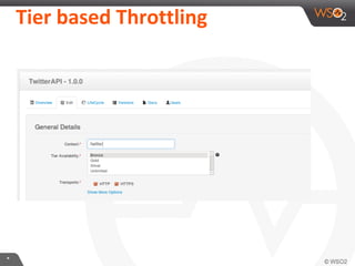 Tier	
  based	
  ThroLling	
  

*	
  

 