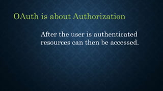 Introduction to OAuth2 | PPTX