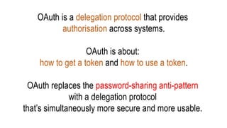An introduction to OAuth 2 | PPT