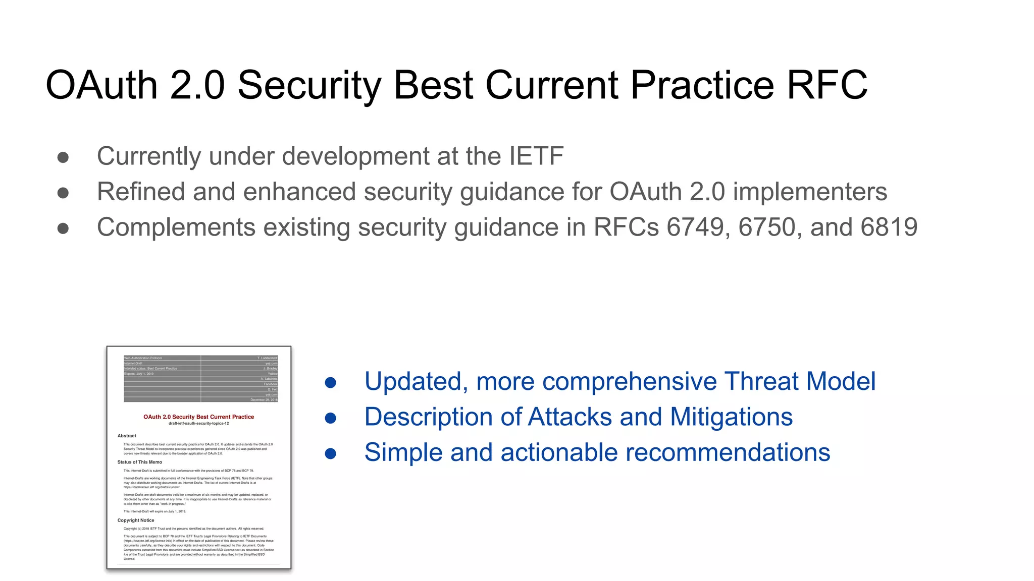 OAuth 2.0 Security Reinforced | PPT