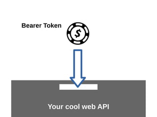Bearer Token 
Your cool web API 
 