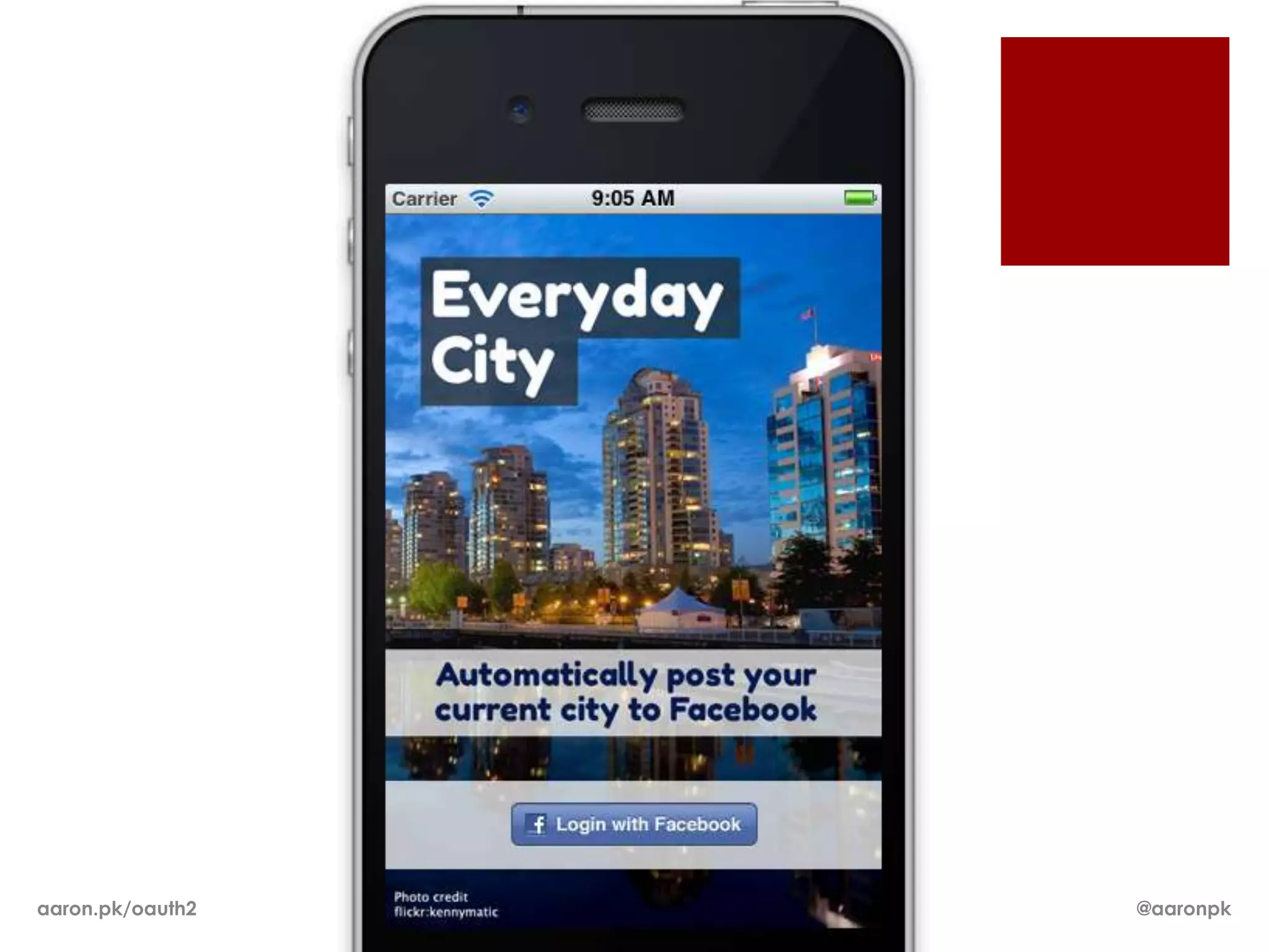 aaron.pk/oauth2   @aaronpk
 