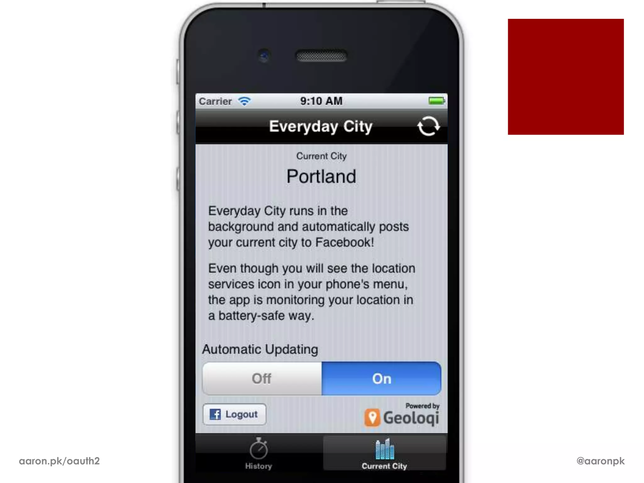 aaron.pk/oauth2   @aaronpk
 