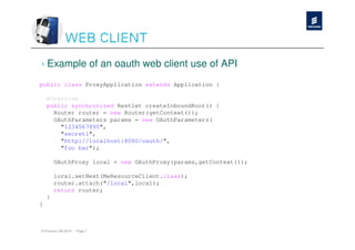 OAuth2 on Ericsson Labs | PDF