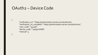 OAuth2 para desarrolladores | PPTX