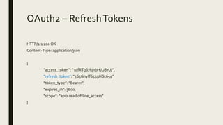 OAuth2 para desarrolladores | PPTX