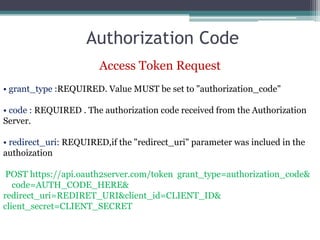 OAuth2 + API Security | PPTX