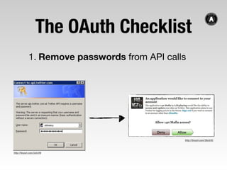 OAuth checklist