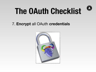 OAuth checklist