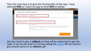 Applying OAuth on RingCentral API (part 3) | PPTX