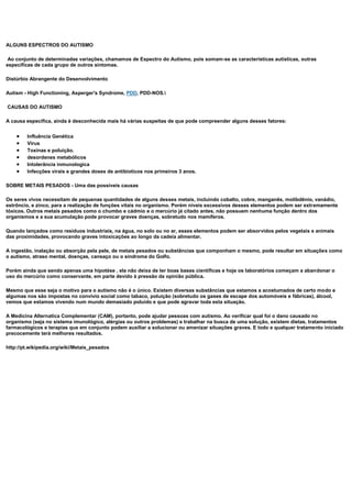 O autismo é uma alteração cerebral