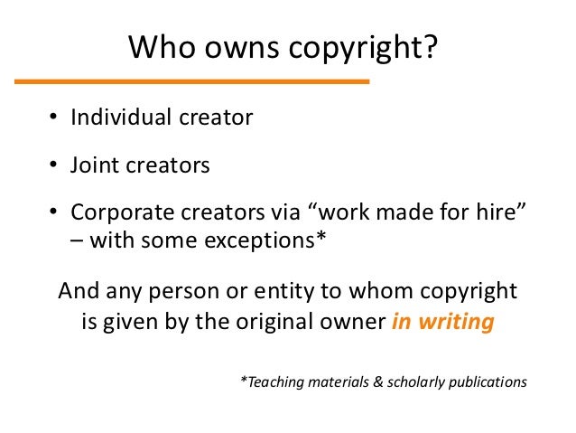 Fair Use and Copyright in Teaching and Scholarship
