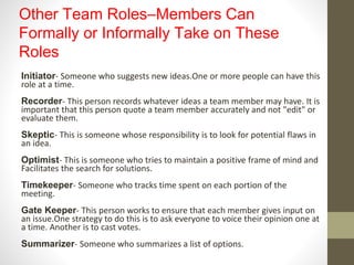 successful strategies in a teamwork | PPTX