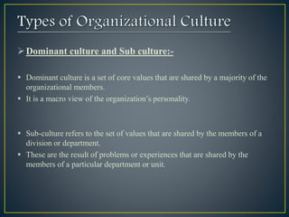 Introduction to Organizational Culture And Organizational Change | PPTX