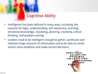 Correct Intelligence Trait Theory of Leadership | PPTX