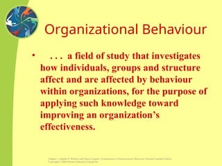 Fundamentals of Organizational Behaviour: Understanding Workplace ...